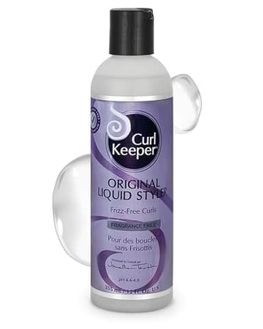 Original Curl Keeper Anti-Frizz Curl Defining Hair Styler (12 Oz) - Fragrance-Free, Lightweight Curl Definer Liquid Gel for All Weather Conditions - Wavy & Curly Hair Products for Women