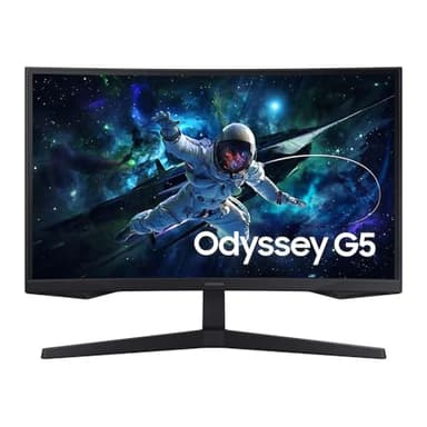 Samsung 32" Odyssey G5 QHD (2560 x 1440), 1000R, 165Hz Curved Gaming Monitor, 1ms Response Time, AMD FreeSync LS32CG554ENXZA, DisplayPort, HDMI, (Renewed)