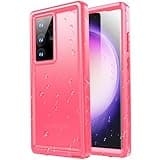 SPORTLINK for Samsung Galaxy S23 Ultra Case - IP68 Waterproof Dustproof, 360 Full Body Shockproof Protective, Built-in Screen Protector Cover for Galaxy S23 Ultra 5G 6.8 Inch, Pink