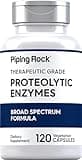 Piping Rock Proteolytic Enzymes Supplement | 120 Capsules | Broad Spectrum Complex | Vegetarian, Non-GMO, Gluten Free