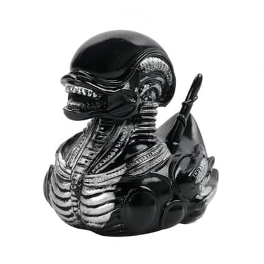 OYL Alien Duck Resin Statue, Hand-Painted Sci-Fi Desk Decor