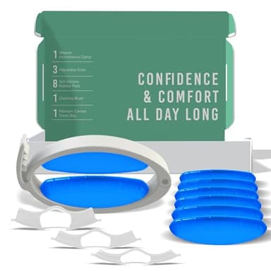 Wiesner Incontinence Clamp Value Pack Kit = Wiesner Clamp + Replacement Pads - Wiesner Male Incontinence Clamp - 3 Adjustable Sizes - Comfort & Confidence All Day Long - Best Penile Clamp!