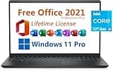 Dell 2023 Inspiron 15 Business Laptop, Free Microsoft Office 2021 with Lifetime License, 15.6" FHD 1920 x 1080, Intel 6-Core i3-1215U 4.4 GHz, 16GB DDR4 RAM, 512GB PCIe SSD, Windows 11 Pro, Black