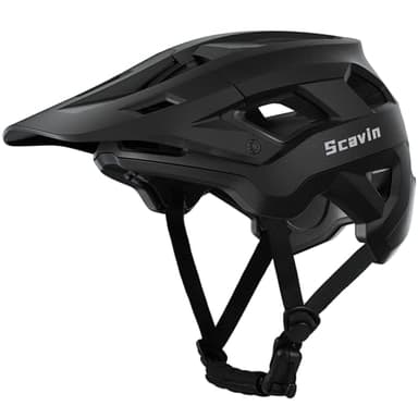 Scavin Mountain Bike Helmet for Adult, NTA 8776 E-Bike & Road Bicycle Helmet Certified Adjustable MTB Cycling for Men Women Youth Visor &Magnetic Buckle