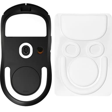 ESPTIGER ICE V2 Gaming Mouse Skates for Logitech G PRO X Superlight 2 / PRO X2 SuperStrike - Smooth PTFE Replacement Feet, 2.5D Curved Edges, 3M Adhesive, White