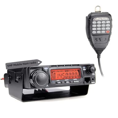 AnyTone AT-588Max 70W VHF Single Band Mobile Ham Radio, 2 Meter Transceiver with Air Band & AI Noise Cancelling, 510 Channels for Truck, Jeep, Off-Road Convoy & Emergency Communication