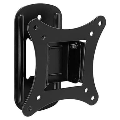Mount-It! Small TV Wall Mount for 19–32 Inch Flat Screen TVs | Tilt and Swivel TV Wall Mount | Low Profile 2.4” Design | VESA 75x75 100x100 | Single Stud Installation | 44 lb Capacity