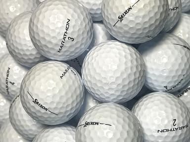 Golf Ball House… 48 Marathon Golf Balls for Srixon/White/Near Mint (AAAA) / Used-Recycled w/Mesh Bag