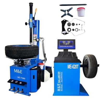 KATOOL ME 2.0HP 24" Tire Changer Machine Wheel Balancer Machine Combo Tire Changer Tire Machine (24" Combo)