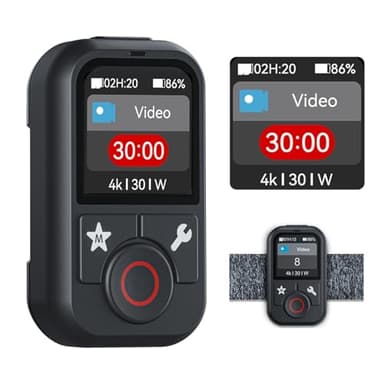 Smart Remote Control for GoPro Hero 13 12 11 10 9 8 Black MAX with Wrist Strap Colour LCD Display,60M Range Waterproof Wireless Bluetooth Remote Control for Go Pro Accessories Shutter