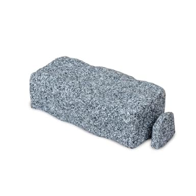 Beuta DIY Dig-Free Faux Stone Landscape Edging Start Brick – First Piece to Begin Your Landscaping Edging Project (1 Pc, Graystone) – Connects to Other Beuta Bricks