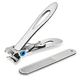 Nail Clippers for Thick Toenail 15mm Wide Jaw Opening Nail Clipper Stainless Steel Thick Fingernail Clippers for Men & Women Oversized Seniors Nails Cutter Extra Large Toenails Clippers (Silver)