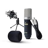 Marantz Professional MPM-1000 - Studio Recording XLR Condenser Microphone with Desktop Stand and Cable – for Podcast and Streaming Projects, Black
