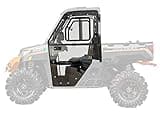 SuperATV Convertible Cab Enclosure Doors for 2021+ Polaris Ranger XP 1000 | Lightly Tinted Scratch-Resistant | 1/4" Thick Polycarbonate | Removable Top Half