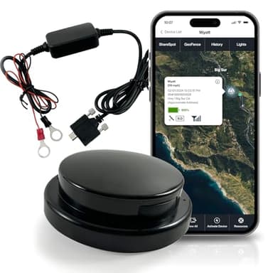 LandAirSea Overdrive Permanent GPS Tracker - Includes Waterproof Hardwire Kit and Permanent Mount. Perfect for Long-Term Tracking of Equipment, Vehicles, and More. Real-Time Global Tracking.