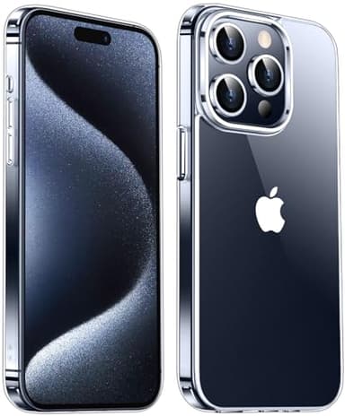 Temdan Designed for iPhone 15 Pro Max Case Clear, [Crystal Clear][Anti-Yellowing][Military-Grade Drop Protection] Slim Shockproof Protective Cover Phone Case for iPhone 15 Pro Max 6.7"