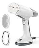 BEAUTURAL Travel Steamer for Clothes Portable Mini with Dual Voltage, Foldable Handheld Garment Fabric Wrinkle Remover, 100-220V Steam Iron for Worldwide Use Such as Europe, 1.6 Pounds