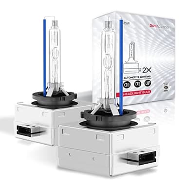 Sinoparcel D1S Xenon HID Headlights Bulb - 8000K 35W High Low Beam 66144 66140 85140 85415 Replacement Bulb - Pack of 2