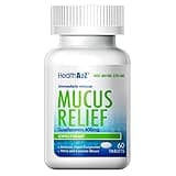 HealthA2Z® Mucus Relief | Guaifenesin 400mg | No Benzene | Immediate Release | Expectorant (60 Counts)