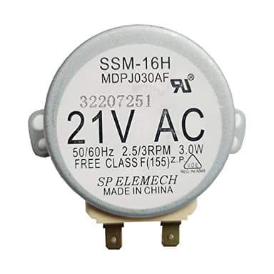 [WB26X10038 Motor OEM Mania] WB26X10038 (SSM-16H MDPJ030AF) for GE Microwave Turntable Motor Replacement Part - Compatible with GE Frigidaire Replacement 5304408980 WB26X10038