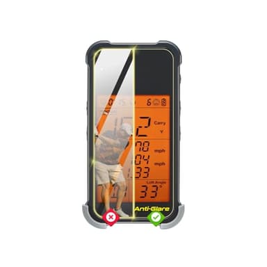 IPG Anti-Glare Made for Voice Caddie Swing Caddie SC200 Plus Portable Launch Monitor 3.3" Display Matte Finish Screen Protector Film, Perfect for Outdoor Use for SC200Plus
