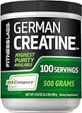 Fitness Labs German Creatine Monohydrate Powder | 1.1 lb | Creapure Fitness Supplement | 100 Servings