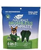 Ark Naturals Brushless Toothpaste, Dog Dental Chews for Small Breeds, Freshens Breath, Helps Reduce Plaque & Tartar, 12oz, 1 Pack