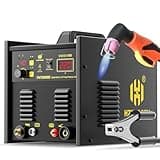 HZXVOGEN Plasma Cutter, 220V 40A Plasma Cutter Machine with HF Start, Built-In Air Compressor, IGBT Inverter Technology Plasma Cutting Machine for Precise Cutting