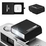 MEDALight F1S Camera Flash for Ricoh (GR3/GR3X, etc.) Fuji/Sony ZV1/Nikon/Canon,Portable Mini Camera Flash for DSLR Cameras/Not Compatible for Sony ZV-1F(Black).