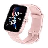 Amazfit Refurbished BIP 3 Pro Smart Watch for Men and Women, GPS, 14-Day Battery, Health and Fitness Watch with Heart & Sleep Tracking, 6 ATM Water-Resistance Renewed(Pink)