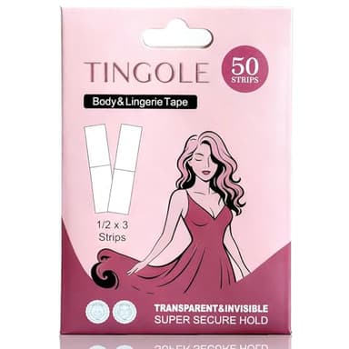 TINGOLE Fashion Tape for Women – Strong Hold Double-Sided Clothing Tape, Invisible Body Adhesive for Clothing, Skin-Friendly Fabric Tape for Secure All-Day Wear