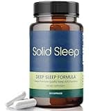 Solid Sleep All Natural Sleep Aid | Non-Habit Forming Natural Sleep Aids for Adults with Magnesium, Inositol and L-theanine | Sleeping Pills with Naturally Sourced Ingredients - 60 Vegan Capsules