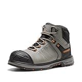 NORTIV 8 Winter Work Boots for Men Steel Toe Waterproof Construction Boots,Size 10.5,GREY,SNIC2422M
