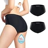Incontinence Underwear for Women 150ml High Absorbent Leak Proof Underwear Washable Women’s Incontinence Briefs for Women Incontinence Period Postpartum Leakage Protective Panties 2pcs-L