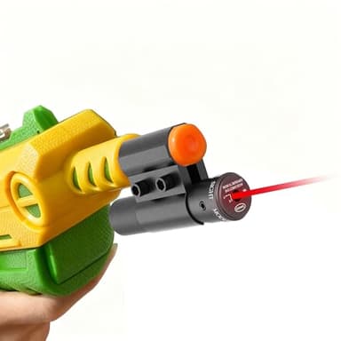 ibboke Adjustable Laser Beam Sight for Bug Salt Gun 2.0/3.0/4.0 | Laser Accessory for Fly Salt Gun Shooter | Indoor & Outdoor Bug Salt Airsoft Shooting Parts (Laser Sight Only)