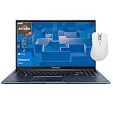 ASUS Vivobook 15.6 Ryzen 7 Laptop, 15.6 FHD Ryzen 7 7730U, 40GB RAM, 1TB PCIe SSD, Backlit KB, Wi-Fi, HDMI, Windows 11 Home, Blue, with THUNDEROBOT White Wireless Mouse Bundle