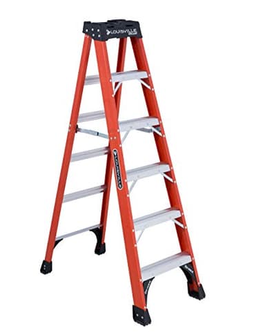 Louisville Ladder 6-Foot Fiberglass Step Ladder, 375-Pound Load Capacity, Type IAA, FS1406HD
