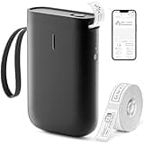NIIMBOT Label Maker Machine D11 Label Printer Tape Included Portable Wireless Connection Multiple Templates Available for Phone Easy to Use Office Home Organization USB Rechargeable