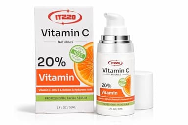 ITZZO Vitamin C Serum for Face – Brightening Facial Serum with Hyaluronic Acid & Retinol – Dark Spot Corrector Anti Aging Serum for Glowing Skin & Uneven Tone – 30ml