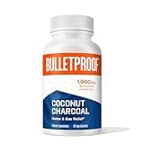 Bulletproof Coconut Charcoal Detox and Gas Relief Capsules, 90 Count, Sourced from 100% Coconut Shells