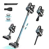 UML0 N3S Cordless Vacuum Cleaner, 6-in-1 Lightweight Stick Vacuum with Powerful Suction, 2200mAh Battery, 40 Mins Max Runtime, Rechargeable Vacuum Cleaners for Home, Hardwood Floor, Carpet, Pet Hair