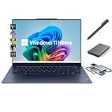 Lenovo Yoga Slim 7X 3K OLED Touchscreen Laptop, 14.5" 1000 nits Display, Snapdragon X Elite 12-Core NPU Copilot+ PC, 16GB RAM, 512GB SSD + 500GB Portable Drive, WiFi 7, Backlit, Stylus Pen, Win 11