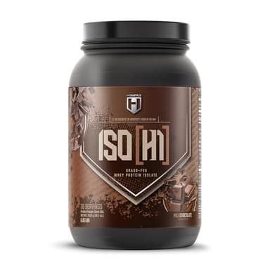 HOSSTILE ISO[H1] Grass Fed Whey Protein Isolate with Digestive Enzymes, Whey Protein Powder for Muscle Gain & Muscle Recovery, Post Workout Recovery Drink, Milk Chocolate, 30 Servings