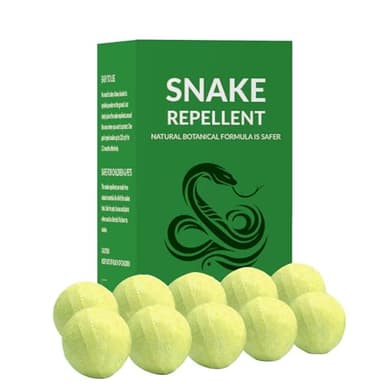 Snake Repellent Balls, Snake Repellent for Yard Powerful, Snake Repellant Pet Safe, Keep Snakes Away, Snake Repellant Indoor, Snake Deterrent Outdoor-10P