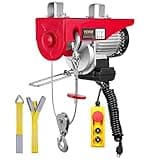 VEVOR Electric Hoist with Remote Control, 440 lbs Material Handling Tool, 110V Electric Hoist with 14ft Remote Control for Factories, Warehouses, Construction Site, Attic