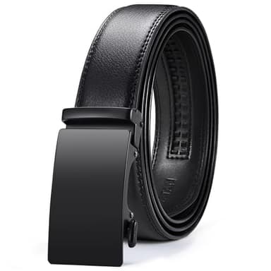 VATAN Men's Belt Leather Ratchet Belt for Men Dress Casual Every Day with Adjustable Buckle, Trim to Fit