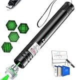 XCGKUND Green Laser Pointer, High Power Laser Pointer, Suitable for Tv/LED/LCD Screen Demonstrations, Outdoor Exploration, and Construction Projects, with USB Charging Option