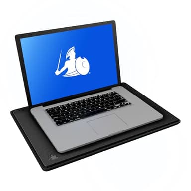 DefenderShield Laptop Pad for EMF Protection – DefenderPad EMF Blocker Pad That Protects from Heat, Battery & Wireless RF Emissions – Durable, Non-Slip Design for Laptops Up to 17” – Black