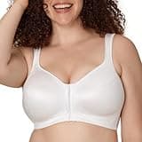 Playtex Women's 18 Hour Front Close Extra Back Support Wireless Bra USE52E with 2-Pack Option, White