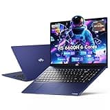 NIMO 15.6" IPS FHD-Gaming-Laptop, AMD Ryzen 5 6600H 6-Cores 660M GPU 64GB DDR5 RAM 1TB SSD(Beat i7-1165G7, Up to 4.5GHz) Computer with 100W GaN Type C Fingerprint Backlit Keyboard Win 11